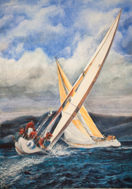 над водной гладью