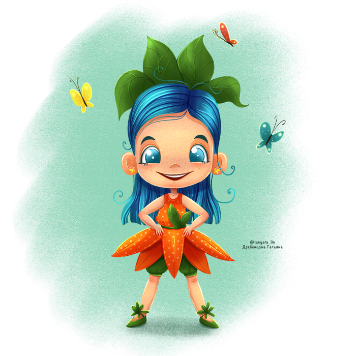 Девочка в костюме Тыковки