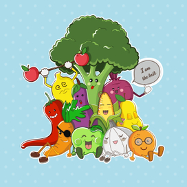Весёлые овощи