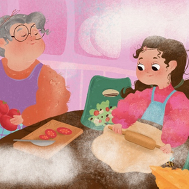 у бабушки в гостях