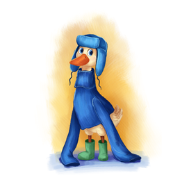 Персонаж Гусик для детской сказки