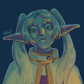 Скетч персонажа из аниме