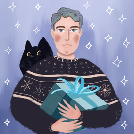 Портрет с питомцем на заказ