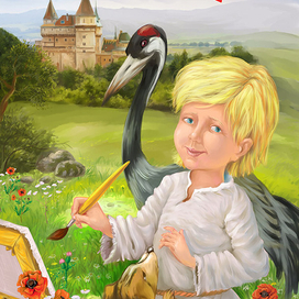 Иллюстрация к сказке “Волшебная кисточка”