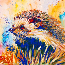 Открытка Ежик