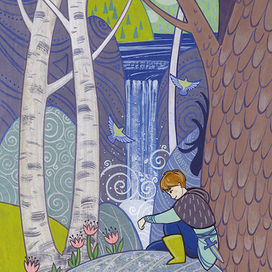 Рони, дочь разбойника. Задняя сторонка переплёта