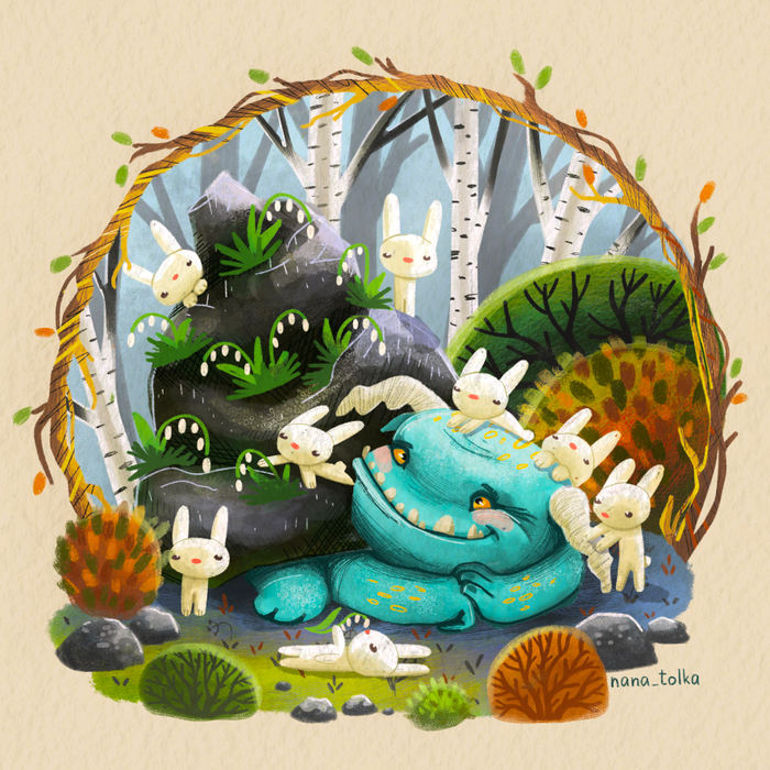 Дружелюбный лесной монстрик