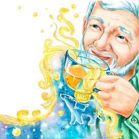 Иллюстрация к сказке "Волшебный мёд"