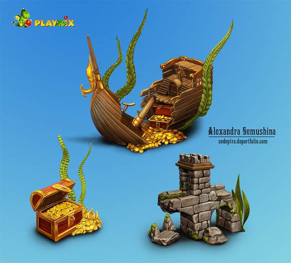 Предметы для Playrix - пираты