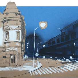 лист из "Сербского альбома" 2013, 30х40