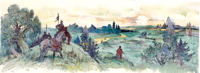 Илл. к книге О.Тихомирова "На страже Руси"