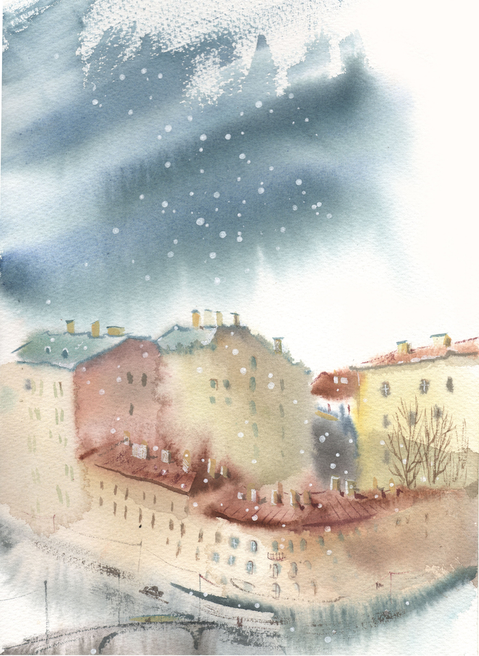 Санкт-Петербург. Акварель