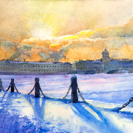 Набережная закат