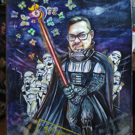 Шарж "Странные звездные войны" ))))