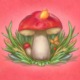 Конец лета. Иллюстрация. Цифровая живопись