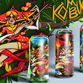 KOMBUCHA иллюстрация к упаковке