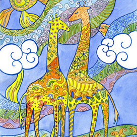 Влюбленные жирафы