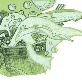 Иллюстрация к стихотворению "Кухня" О. Мандельштама 