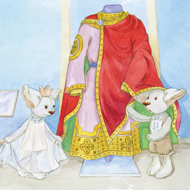 Иллюстрация к книге "Маленькие Эльфики в мире моды" 