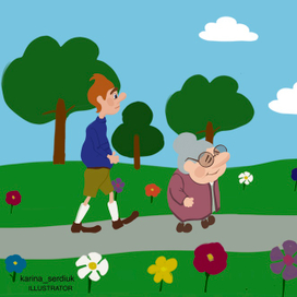 Книжная детская иллюстрация 