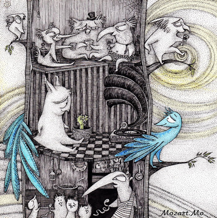 Сказка о совёнке сироте и синей птице