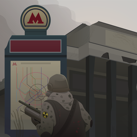Иллюстрация по книге "Метро 2033"