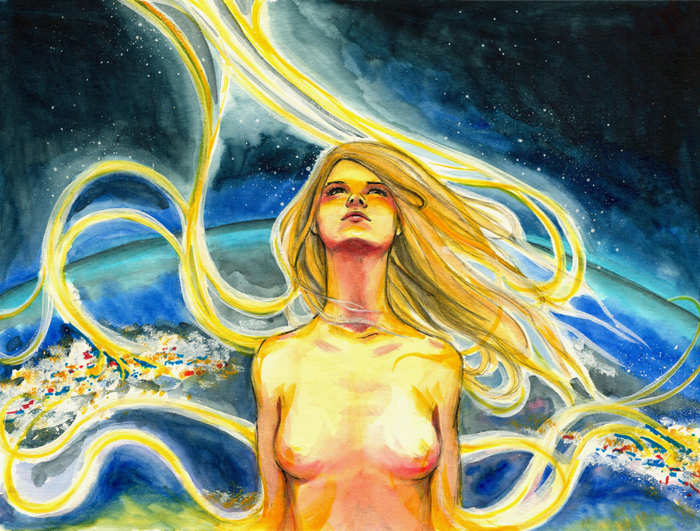 Иллюстрация к песне группы Fleur "Шелкопряд"