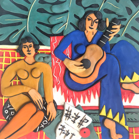 Копия Работы Анри Матисса "Музыка"