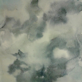 Облака, этюд