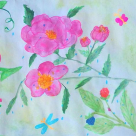 Цветы и дождь