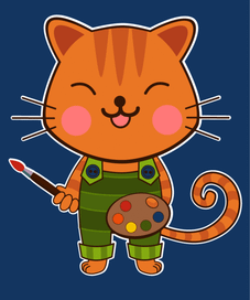 Тигруля-художник