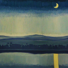 Днепр при луне