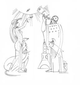 Иллюстрация из серии Фемида и София