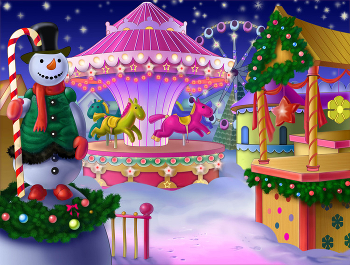 Фон к новогодней игре