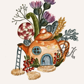 Чайник «дачное настроение»