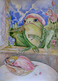 Лягушка крадет дюймовочку