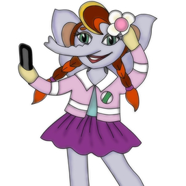 Слоня-селфистка