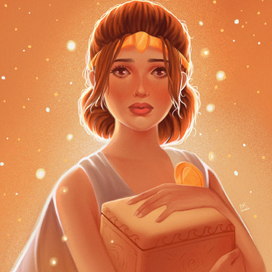 Иллюстрация «Героиня греческих мифов Пандора»