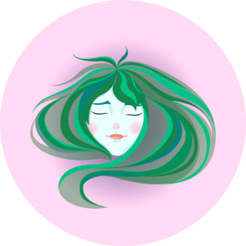 Этикетка для органической косметики 