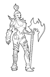 Barbarian woman