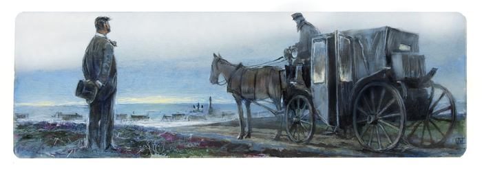 Ф.М. Достоевский "Подросток" заставка к 2главе.