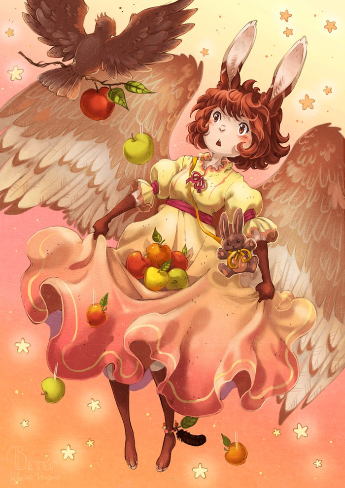 Много яблок