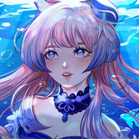 Иллюстрация по игре "Genshin Impact"