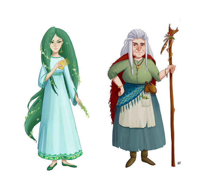 Водяная и Баба Яга