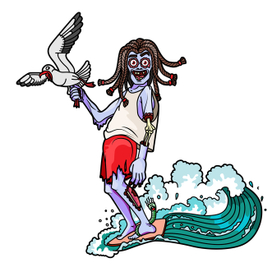 Зомби-серфингист.)