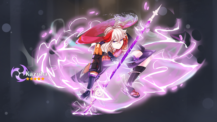 казуха - электро версия;