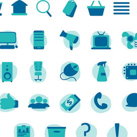 Иконки, холодная гамма