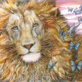 Домбай. Лев.