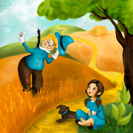 Знакомство Элли и Страшилы