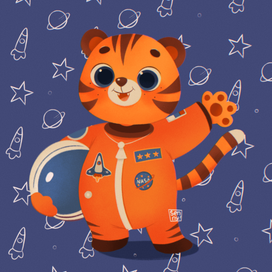 Тигр-космонавт